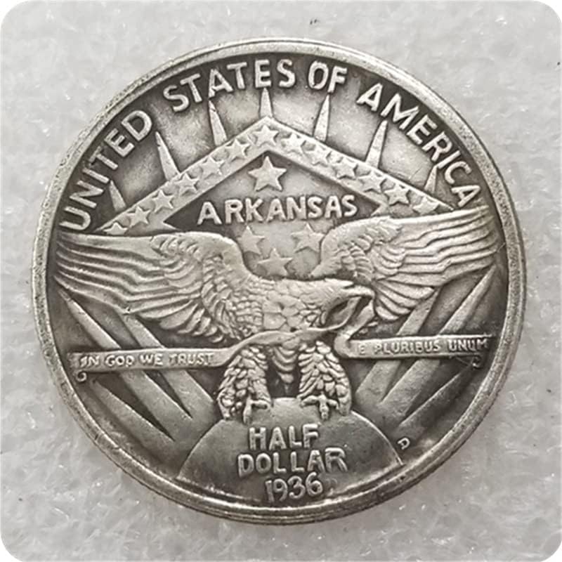 Старинни Занаяти САЩ 1936-D Чуждестранни Възпоменателни Монети Колекцията Сребърни долара 3696