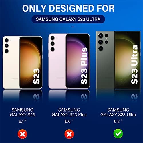 Arshek [3 + 3 опаковки] за Samsung Galaxy S23 Ultra Защитно фолио за екрана [Без стъкло], 3 опаковки Аксесоари от TPU-филм