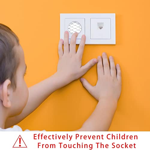 24 Опаковки, Капачки за Контакти с Писмото принтом, Защита от деца | Сигурните Защитни Електрически Контакти | Трайни Защитни Деца От