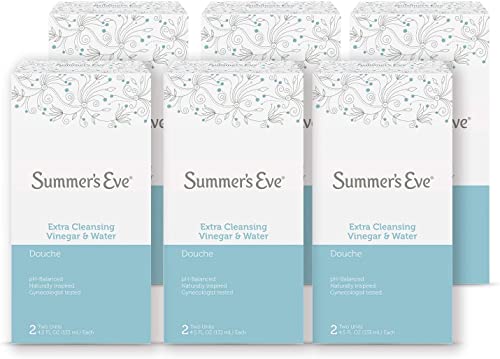 Спринцовка Summer's Eve, Женски средство за измиване на лицето, Допълнително Пречистване на Оцет и вода, флакон с обем 4,5 течни унции (опаковка