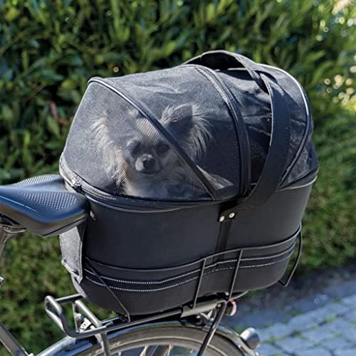 Велосипедна кошница ТРИКСИ за Тесни велосипедни стойки, 29 x 42 x 48 см, Черна, 2,38 кг