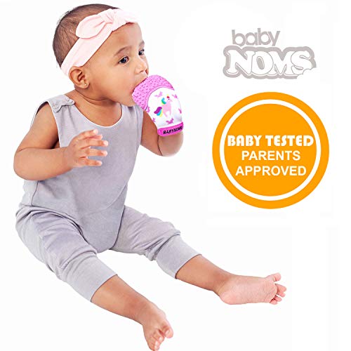 Варежка За никнене на млечни зъби BabyNoms | Оригиналната Лапка За никнене на млечни зъби | Безопасни Силиконови Играчки За никнене