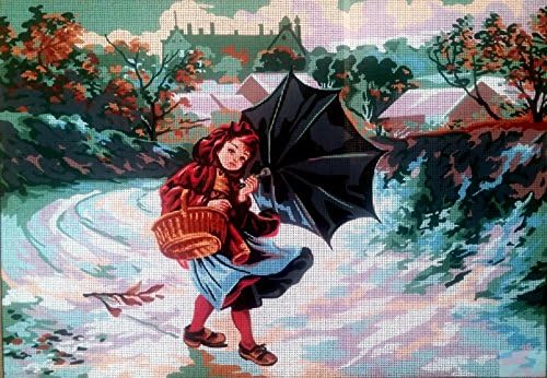Гобеленовый Гоблен с рисувани въртене на полето, Изпълнени Ръба игла - Буря. 24 x32 10.556 от Gobelinl