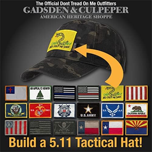 Комплект кепок Gadsden and Culpeper 5.11 за Флагоносцев с Мультикамерой-Черен