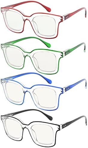 Eyekepper 4-Pack Прогресивно Многофокусные Очила за четене за Жени, Мултифокална Ридеры, два цвята