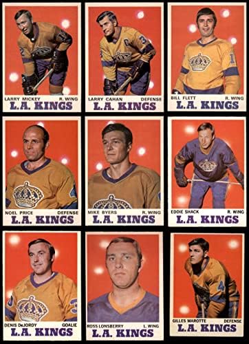 1970-71 Команден сет О-Пи-Джи Лос Анджелис Кингс Лос Анджелис Кингс - Хокей (сет) EX/MOUNT Кингс - Хокей на лед