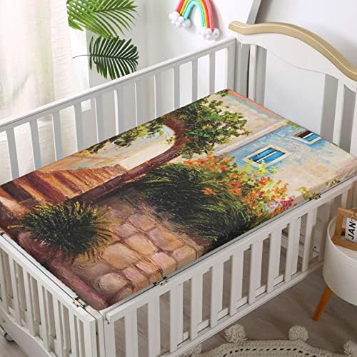 Чаршаф за легло в селски стил, Стандартен чаршаф за матрак на детско креватче Меки и дишащи Кърпи -Отлични за стая на момче или момиче, или