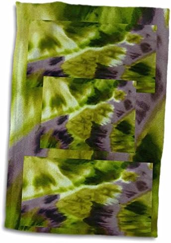 3D-Кърпи 3dRose Florene Contemporary - Лилави и Зелени (twl-35011-1)
