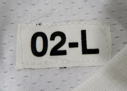 2002 Сан Франциско 49ерс Терел Оуенс 81, Издаден в Бяла обучение фланелка L - Използваните тениски без подпис за игри в NFL