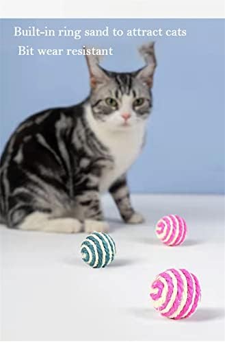 JINYAWEI, Дъвчене играчка за котки с различни цветове, сизалевая Слама играчка за котки, топка за плетене на въжета, Стоки за котки, стоки