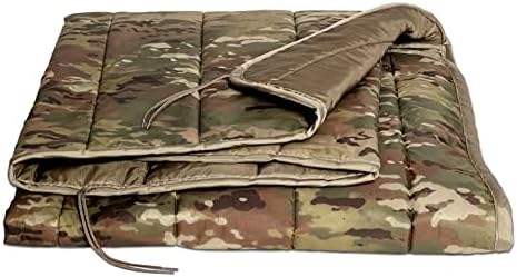 Pinnacle Mercantile Аутентичное военно одеяло Woobie, произведено в съединените щати, Winston-Salem Industries за слепи, Камуфляжное