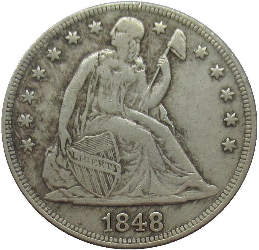 Възпоменателна монета - Копие от Хартата на 1848 г. на стойност 1 щатски долар със Сребърно покритие