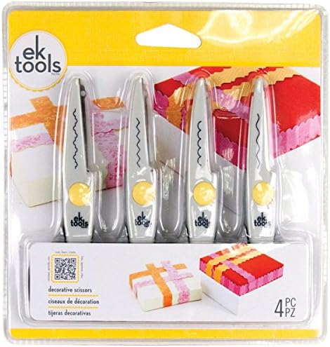 Декоративни ножици EK tools в опаковка от 4 теми