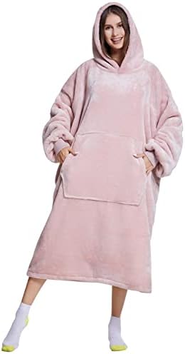 Носимое Одеяло Cozylep с качулка за възрастни Жени и Мъже - Топла и Мека Hoody-одеало Oversize Snuggle, Идея за Подарък
