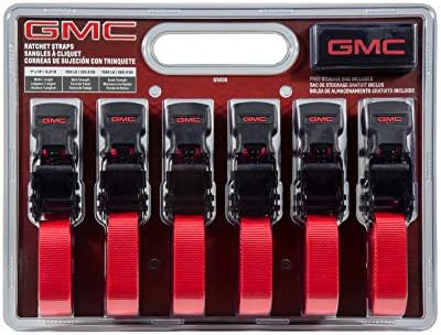 GMC G5000 Червено 1 x 14 Траен Колани с механизма на палеца (якост на опън 1500 килограма), 6 бр.