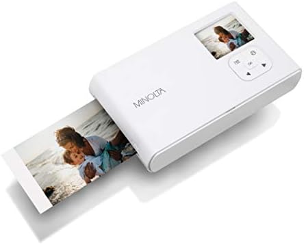 Цифров фотоапарат миг печат Minolta Instapix 2 в 1 и Bluetooth принтер, Сив