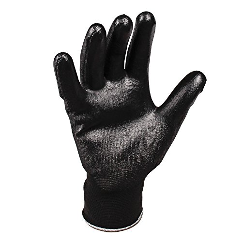 Ръкавици с антиоксидантна полиуретанова боя покритие KLEENGUARD G40 (13838), Размер на 8.0 (Средно), За висока сръчност, Черни,