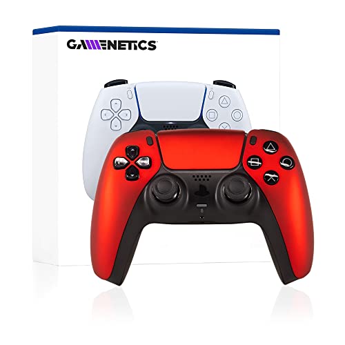 Официален безжичен контролер Bluetooth Gamenetics Custom за конзолата PS5 - PC - Без промяна - дистанционно управление за игри (по-мек