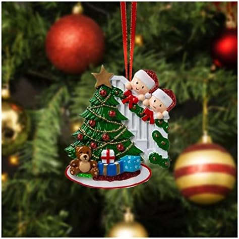 Коледна Украса PIFUDE Коледна украса на Подарък за откриване на дома на Дядо Коледа Коледна Елха Висулка Коледна Украса за Нова година (Цвят:
