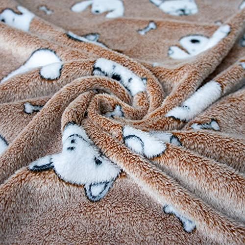 Пушистое Флисовое одеяло Patas Lague за малки кучета (24 *32 ИНЧА), Супер Меко Топло Одеяло за домашни Котки, за дивана, с Хубав