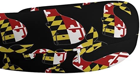 Възглавница за Врата с Кита под Флага Мериленд, U-Образна Възглавница за Подкрепа на Главата и врата, облегалката за глава от Пяна