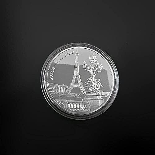 Париж-Айфеловата Кула Монети Възпоменателна Монета Събиране на Пътуване Монети Антични Копие Монета Занаят Колекционер Сложна и Значима