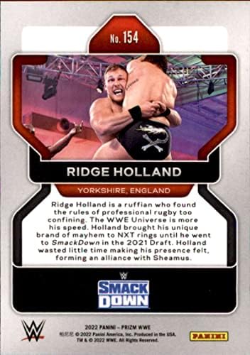 Търговската картичка 2022 Панини Prizm WWE 154 Ridge Holland SmackDown Борба