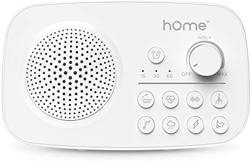 Преносим апарат с бял шум hOmeLabs - 8 Невероятно успокояващи звуци за сън, дрямка, следобеден сън или дрямка