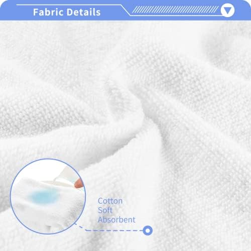 Комплект кърпички за миене на тъмно-синята ивица на Anchor - Опаковка от 6 Памучни Кърпички за лице, е добре Абсорбиращи и мека