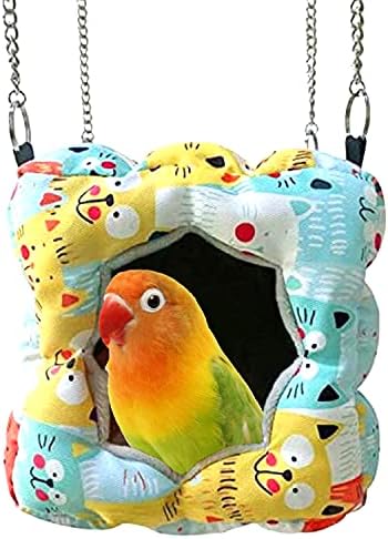 Топло Играчка-Палатка за Птичи Гнезда за Средно Голям Папагал, Попугайчика, Какаду, африканският на амазонски речен се пазят