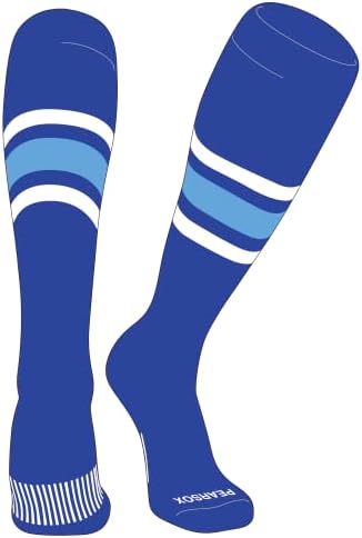 Шарени безрецептурные чорапи за бейзбол, софтбол, футбол КРУША СОКС (B) Royal, Бяло, Синьо небе