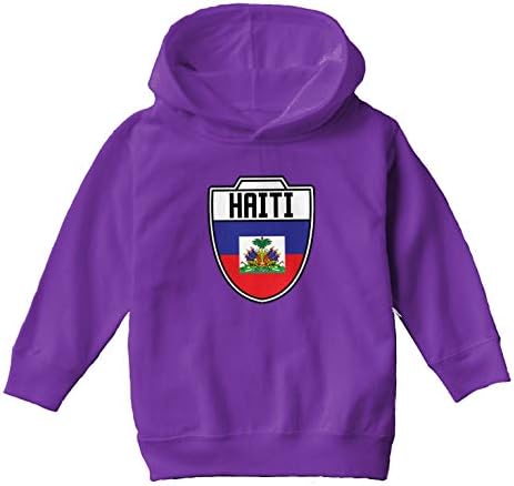 Хаити - Детска hoody с Надпис Country Soccer Герб/Youth Руното hoody