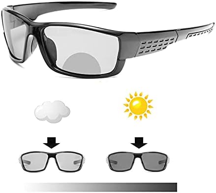 mincl Преходни Фотохромичните Бифокални Очила За Четене Мъжки Защитни Спортни Квадратни Слънчеви Очила Модерен Анти UV-Лъчи