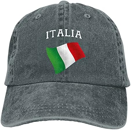 CUTEDWARF Italia Италия Италиански Флаг Унисекс Регулируема Памучен бейзболна шапка ковбойская Шапка Папины Дънкови Шапки, Шапка, шофьор на