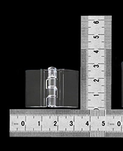 50 броя Прозрачни Акрилни Линии размер 25x33 мм, от ПЛЕКСИГЛАС-Перспекса, Прозрачни Сгъване на Панти, Мебелен Аксесоар от MEYA