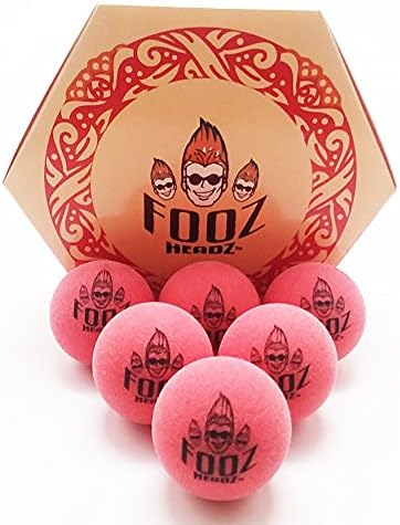 Футболни топки Fooz Headz Професионално турнирного качество - Като професионалисти, официален размер - Комплект от 6 топки за настолен