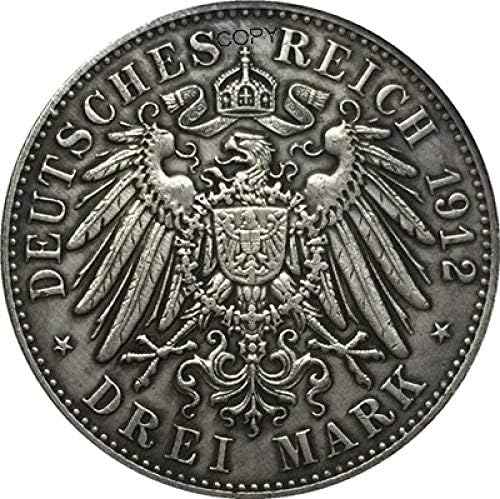 Монета на Повикване 1912 Немски Копирни Монети Колекция Копирни Декорации за Събиране на Подаръци Колекция от монети