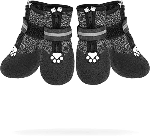 VKPETFR Дишащи обувки за кучета - Водоустойчив обувки за кучета с светоотражающей ивица за всички сезони, Мини Чорапи, Защита на лапите,