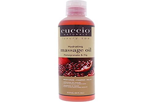 Масажно масло Cuccio Naturale - Обновляющее, Овлажняващ крем масло за тяло и За масаж - Прави кожата по-мека и нежна - Не съдържа