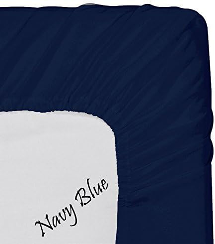 Луксозни кърпи от американския лен, които се доверяват на най-големите хотели, тъмно синьо обикновена, брой нишки 600, комплект от