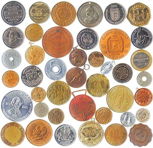 100 БР. Микс ЭКЗОНУМИИ: Значки, Медали, Сувенири Медальони, с цилиндрична форма Монети.