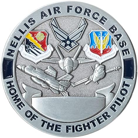 Военно въздушна база на военновъздушните сили на САЩ Неллис Лас Вегас, щата Невада AFB Къща пилотаистребителя Монета повикване и Синьо