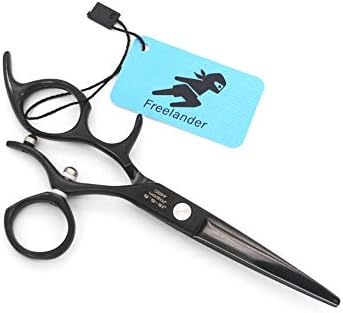 Професионални фризьорски ножици 5,5 инча От неръждаема стомана, Фризьорски ножици, Летящи ножици/Плоски ножица с въртяща се на 360
