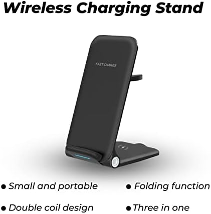 Безжично Зарядно устройство OWEDDI, зарядно устройство 3 в 1 зарядно устройство за iPhone/iWatch/ Airpods, iPhone 14/13/12/11