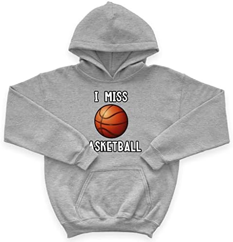 Детска hoody с качулка от порести руно I Miss Баскетбол - Детска hoody с качулка с баскетбольным дизайн - Прохладно hoody