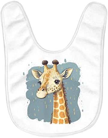 Бебешки Лигавници с жирафа - Мультяшные Престилки За Хранене на Бебето - Графични Престилки за хранене