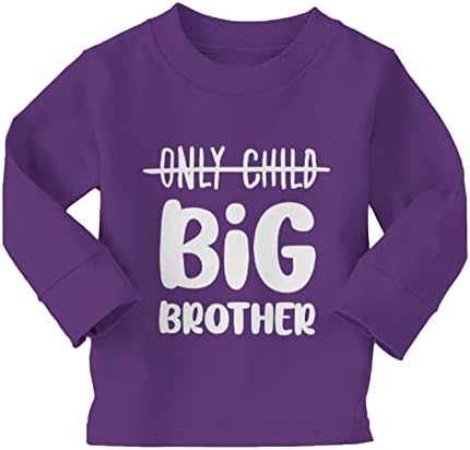 Обявяване на Big Brother - Тениска от памук Джърси Big Bro за Бебета/малки Деца