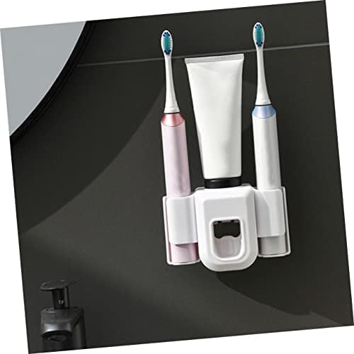 Healeved 4шт титуляр за паста за зъби диспенсер за паста за зъби стенен електрически Опаковка на паста за зъби Автоматично
