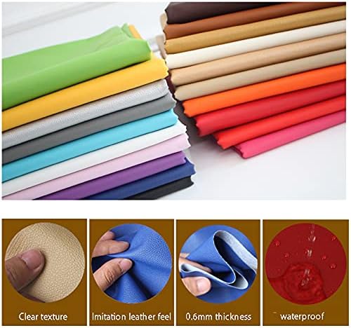 Кожена кърпа WDSHB на метър плат от изкуствена кожа, плат от изкуствена кожа, PVC, Подложка за шивашки (Размер: 1,37 cm -5 м,