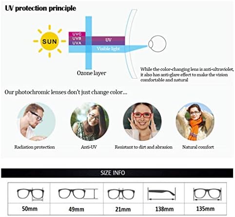 RXBFD Фотохромичните Очила за четене, Ретро Метална Дограма с пълна рамки, Удобни Слънчеви очила с защита от Uv, Подходящи за